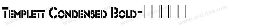 Templett Condensed Bold字体转换